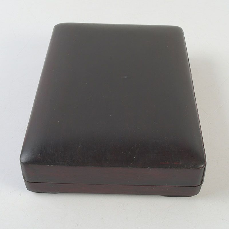 中国 書道具 花瓶刻 端渓硯 唐木箱付 C S733 - メルカリ