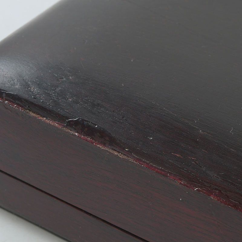 中国 書道具 花瓶刻 端渓硯 唐木箱付 C S733 - メルカリ