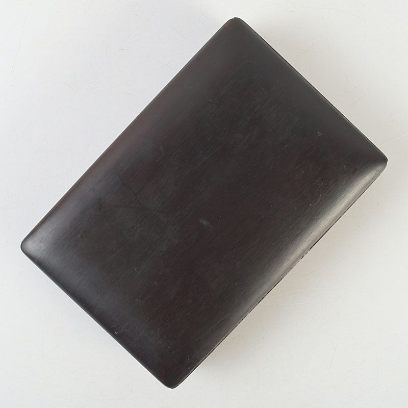 中国 書道具 花瓶刻 端渓硯 唐木箱付 C S733 - メルカリ