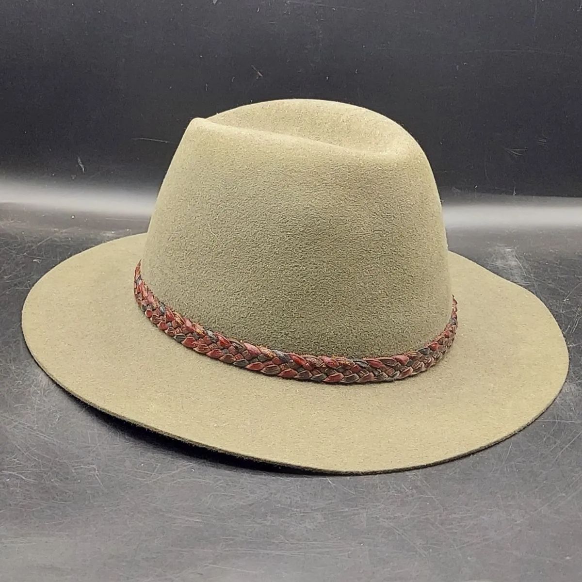 K》美品！ AKUBRA オーストラリア フェルトハット カウボーイハット 58