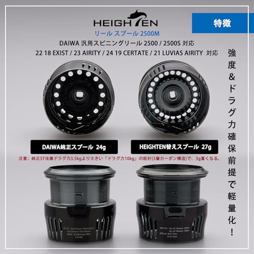 D☆HEIGHTEN リール スプール ダイワ (DAIWA) 替えスプール 2500