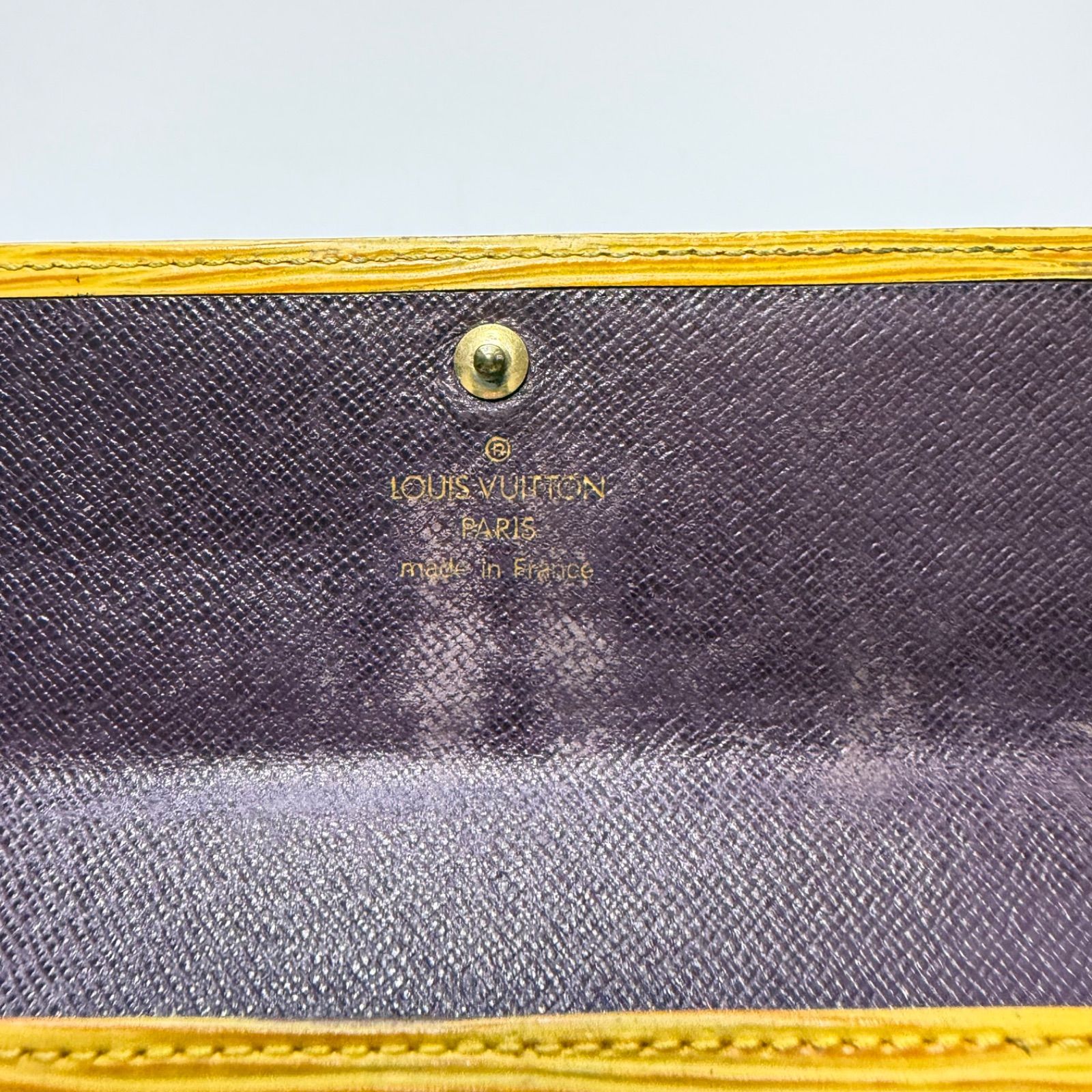 3799 LOUIS VUITTON ルイヴィトン エピ イエロー 長財布 三つ折り