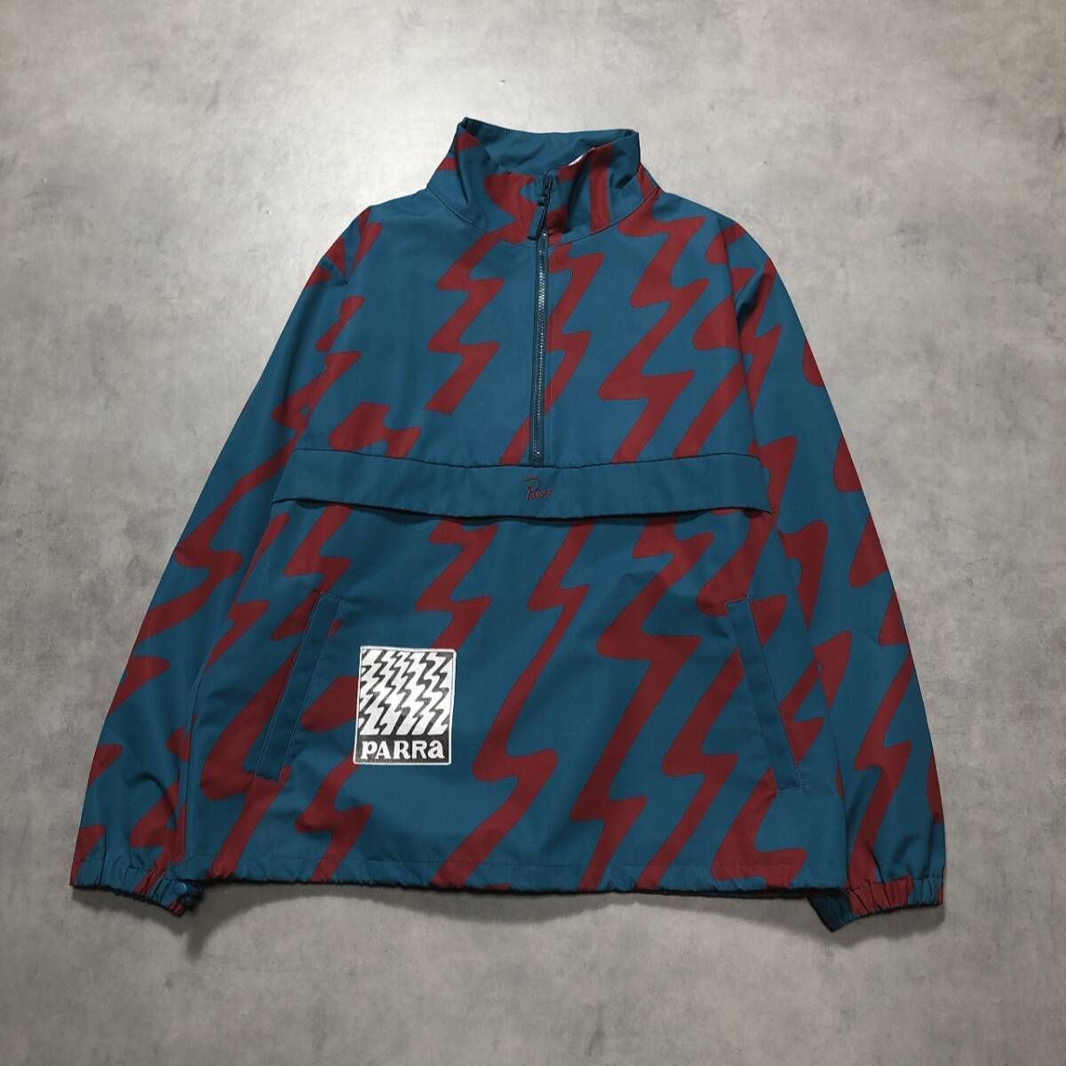 GQ4853◇by parra：STATIC NYLON JACKET◇L◇ブルー系 バイパラ 