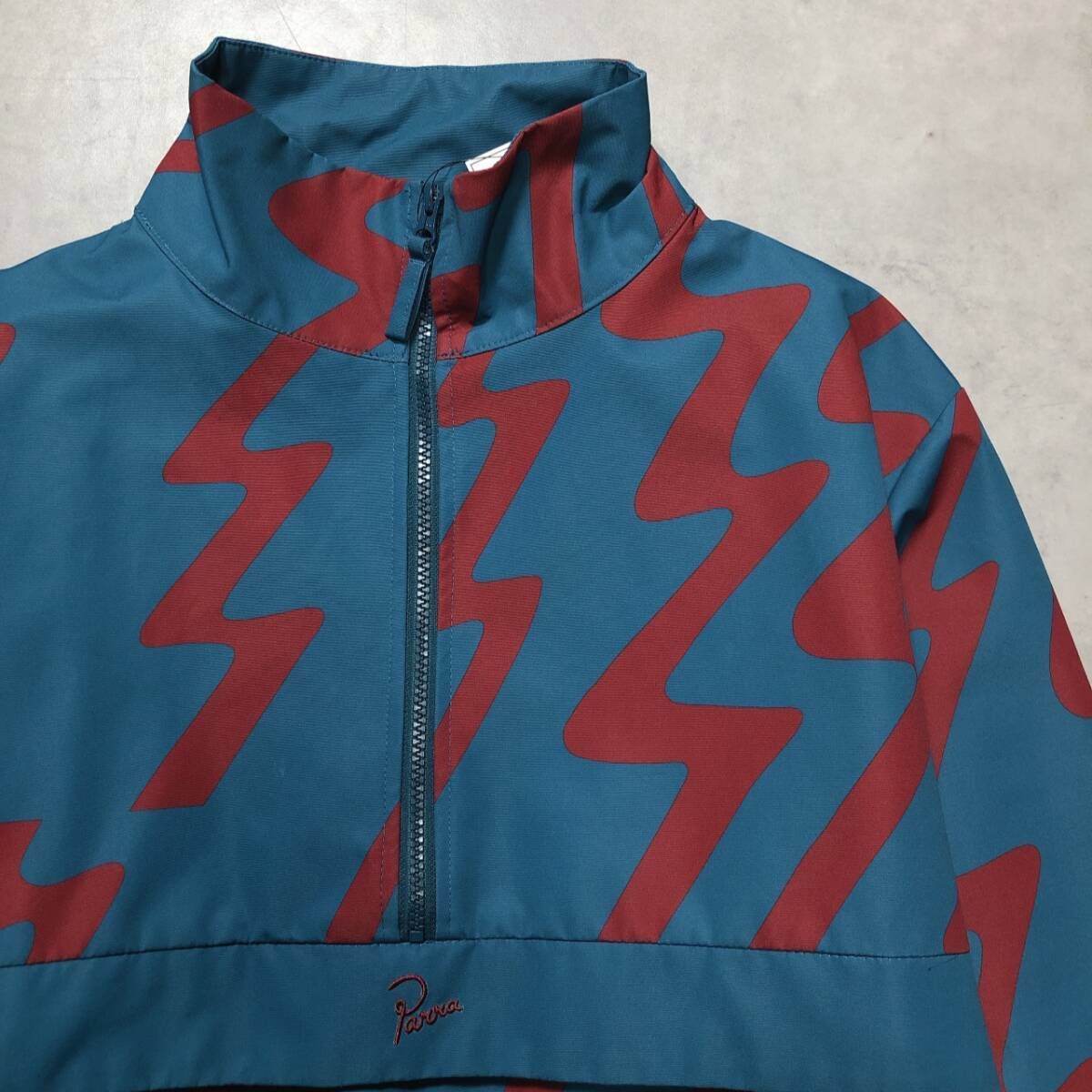 GQ4853◇by parra：STATIC NYLON JACKET◇L◇ブルー系 バイパラ 