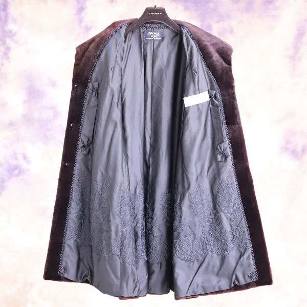 本物 極上品 サガミンク 最高級シェアードミンクファー毛皮ロング