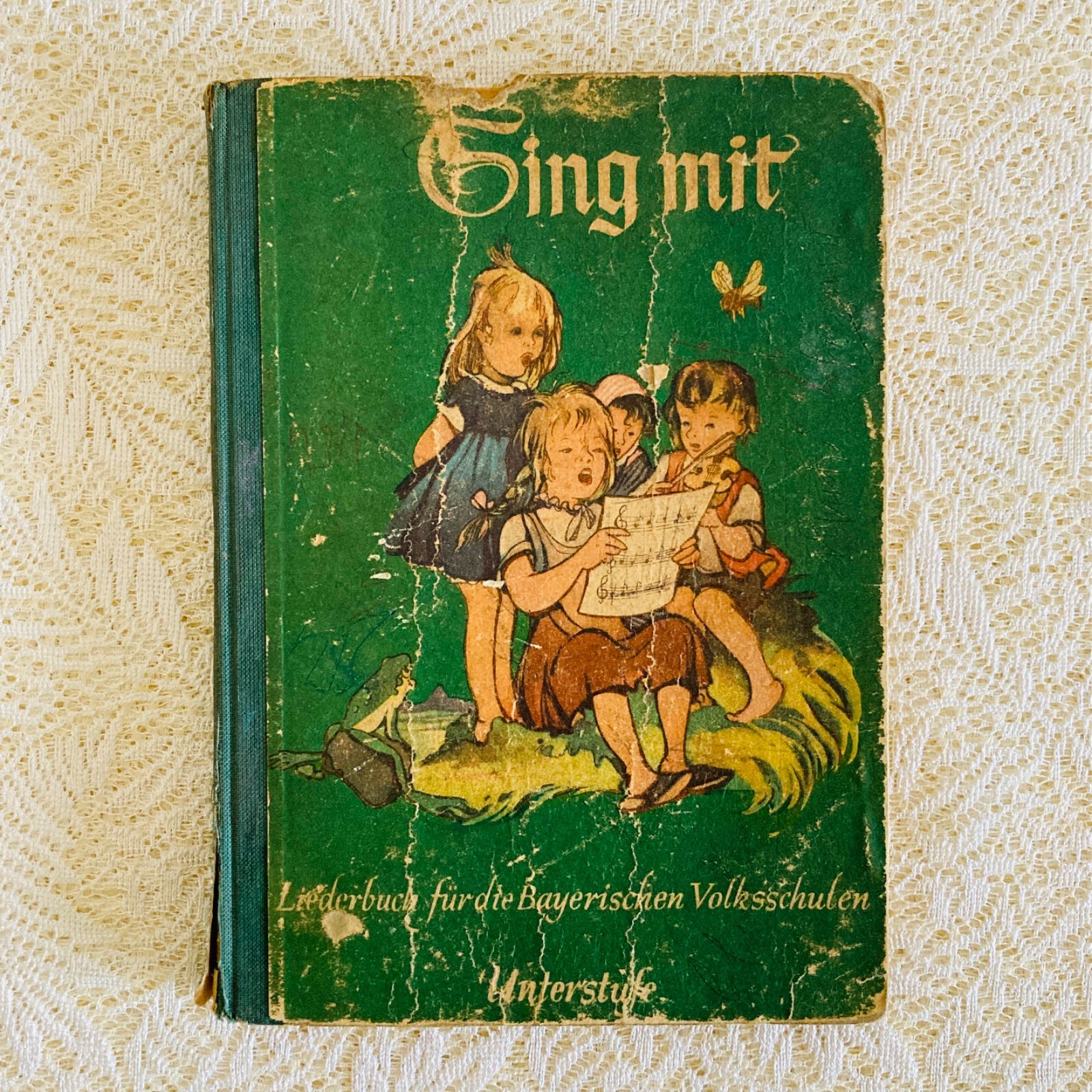 ヴィンテージ楽譜絵本・詩集 2冊セット 1940年代ドイツ語古書 洋書