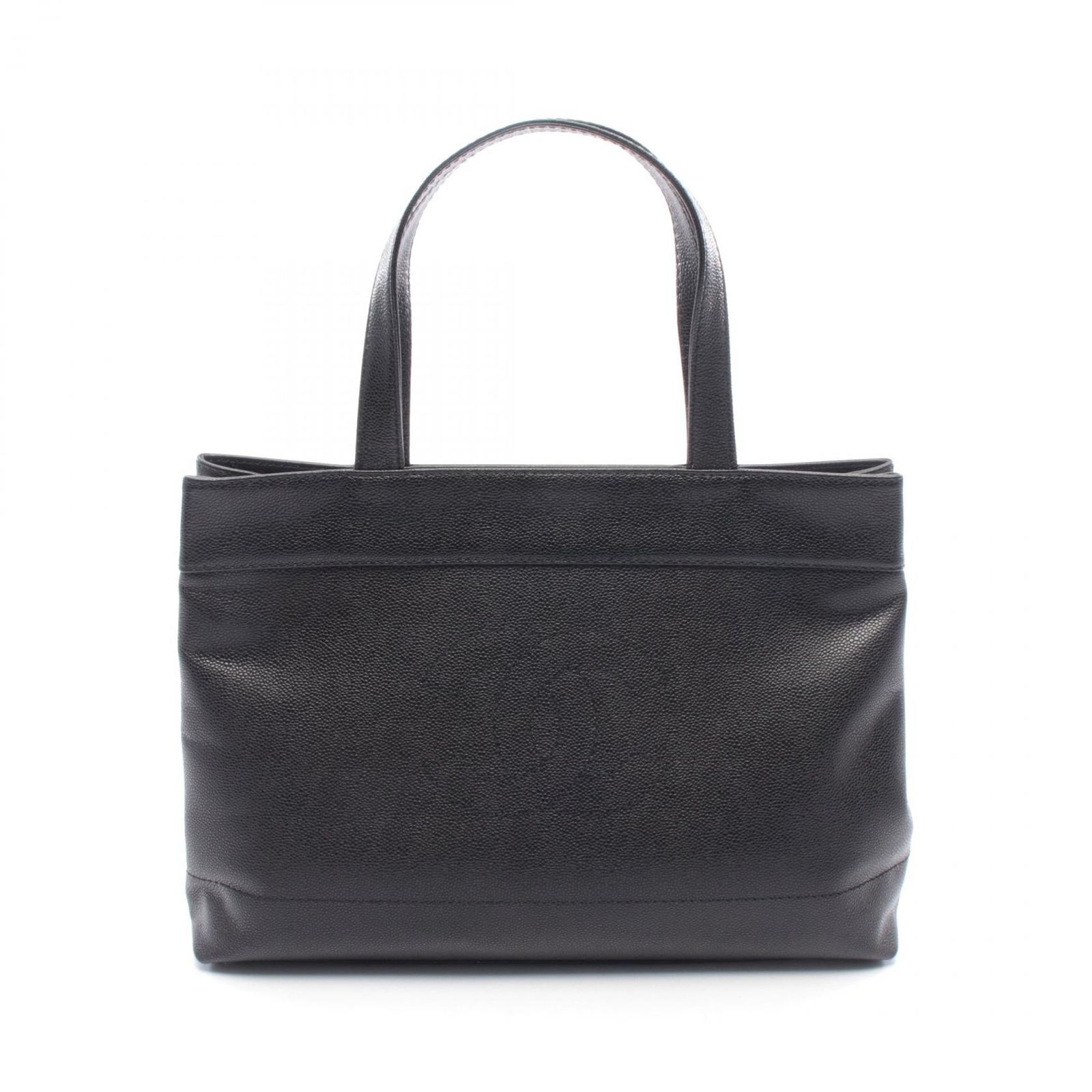 シャネル CHANEL トートバッグ ココマーク ブラック レザー カーフ