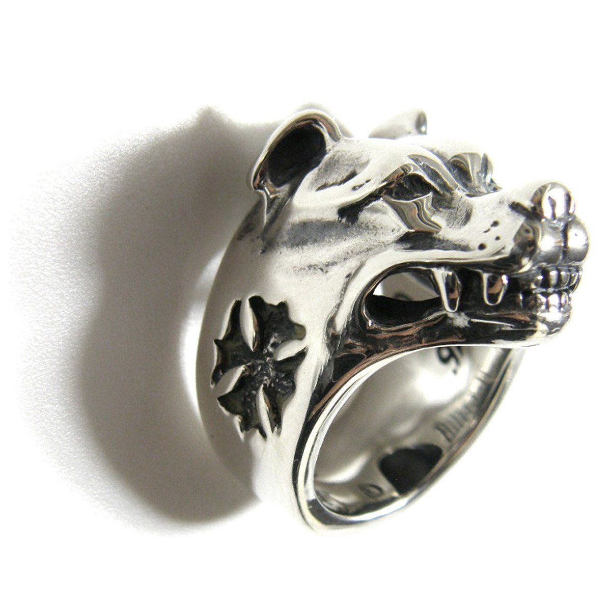 新品】 Bill Wall Leather ／ ビルウォールレザー Large Dog Head Ring