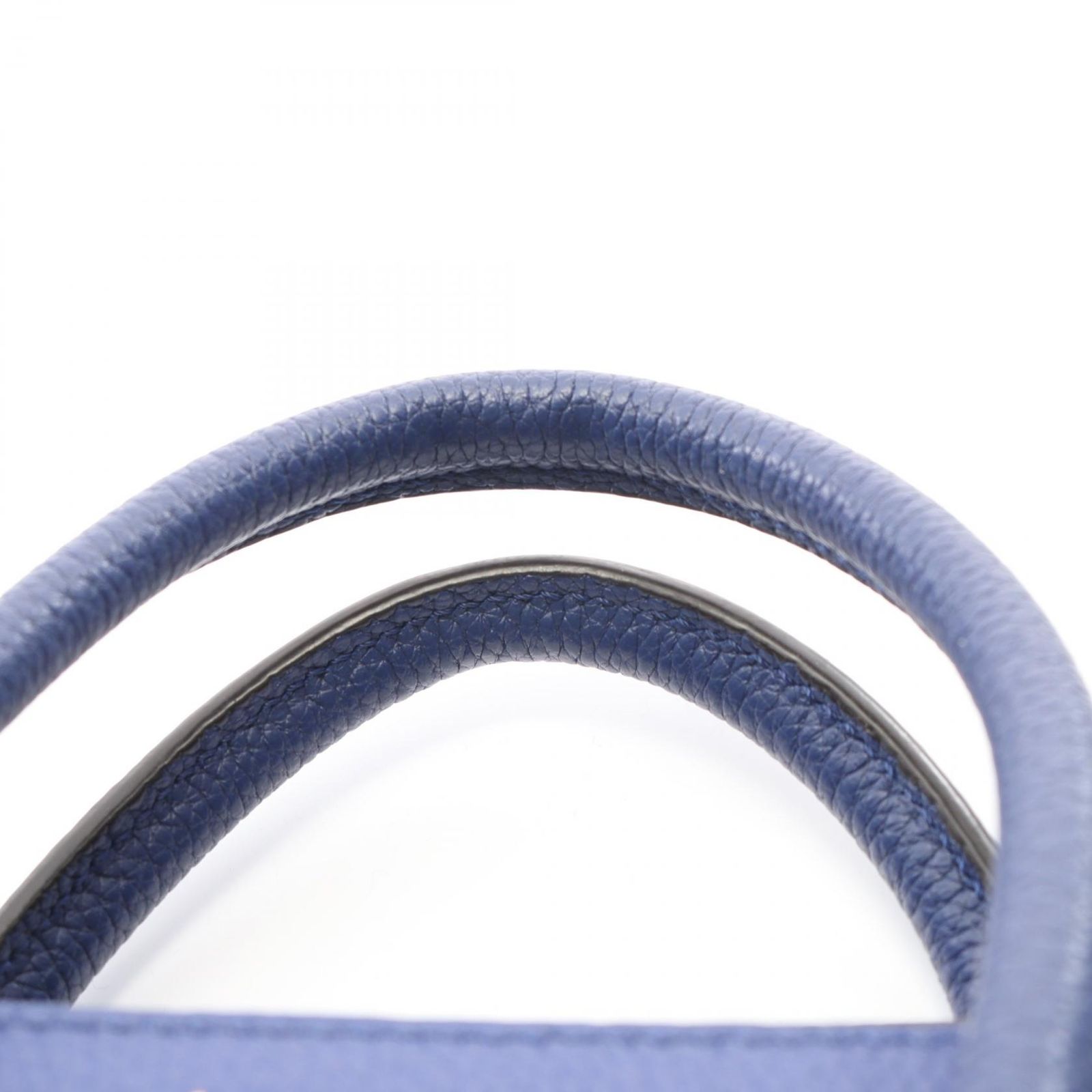 セリーヌ CELINE ハンドバッグ ラゲージ ナノショッパー ブルー レザー