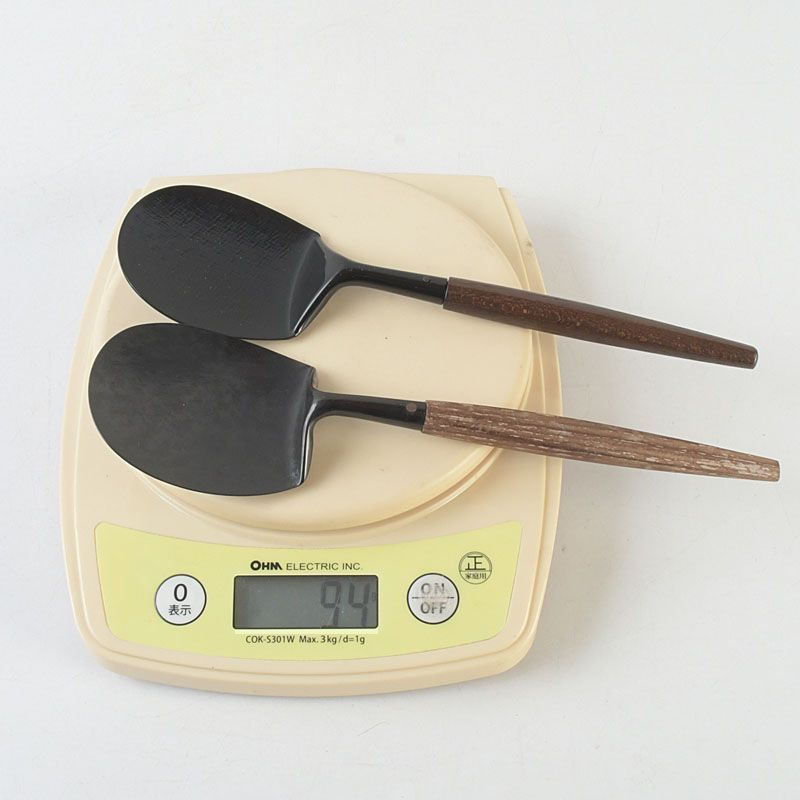 茶道具 金工師 木村清五郎 宗禅 桑柄 炉用 灰匙 共箱 2点 C S739