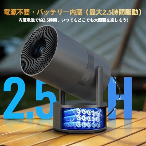 プロジェクター 家庭用 超小型【2026年新登場・バッテリー内蔵