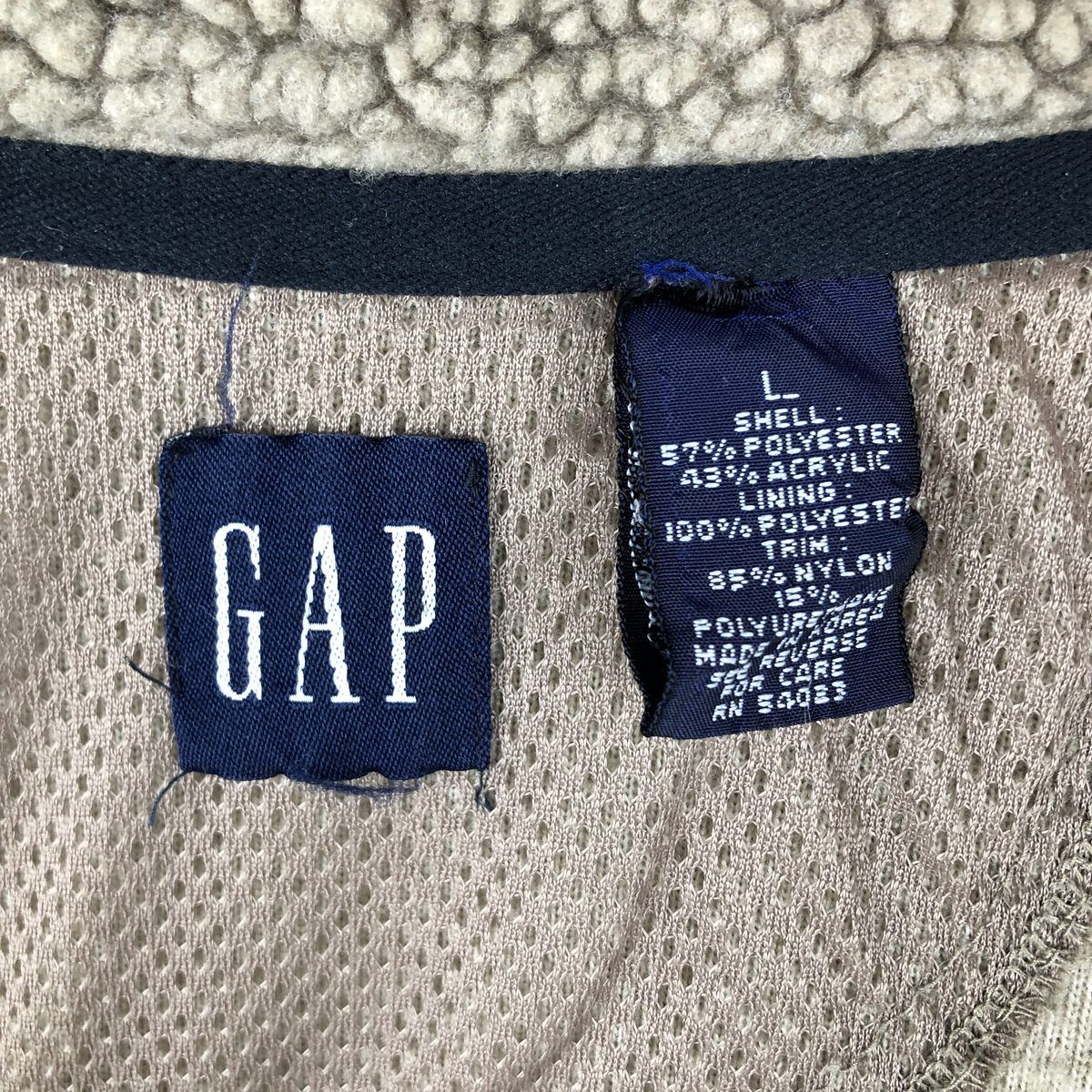 古着 90年代 ギャップ GAP オールドギャップ ボアベスト メンズXL相当