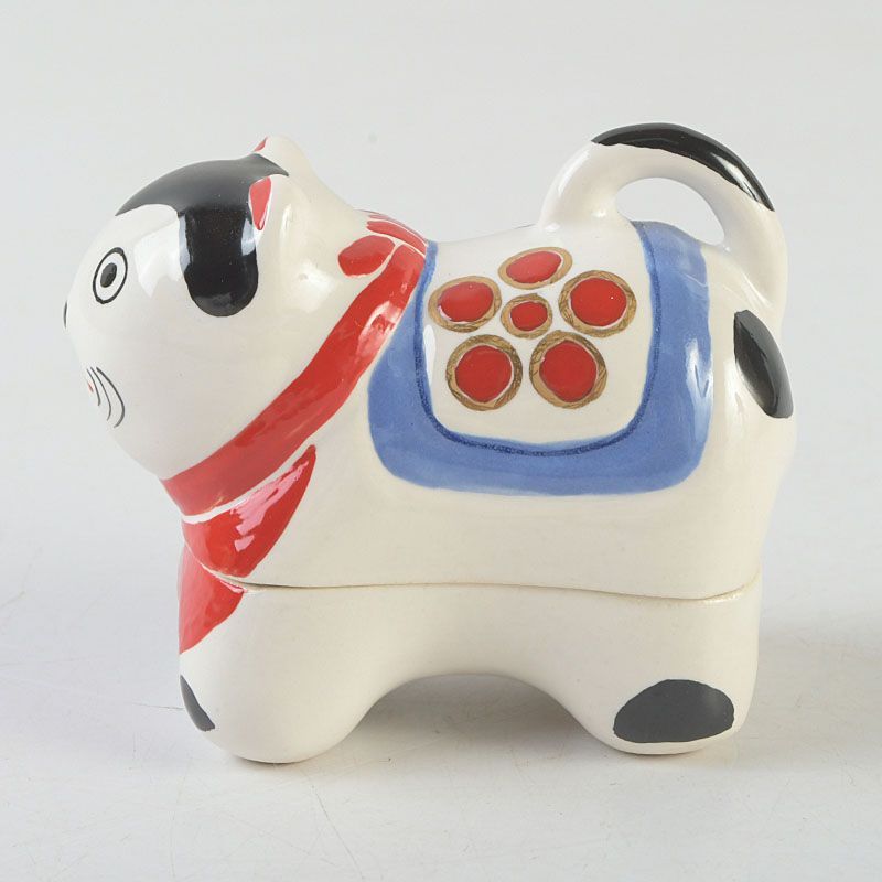 茶道具 萬古焼 加賀瑞山造 干支 張子犬香合 共箱 V S740 - メルカリ