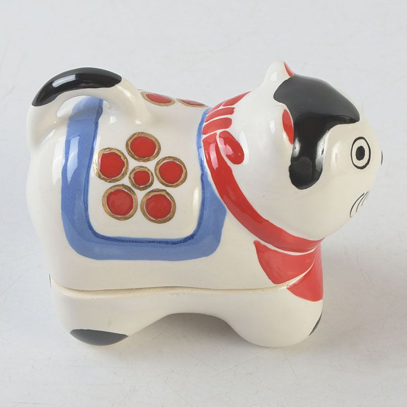 茶道具 萬古焼 加賀瑞山造 干支 張子犬香合 共箱 V S740 - メルカリ