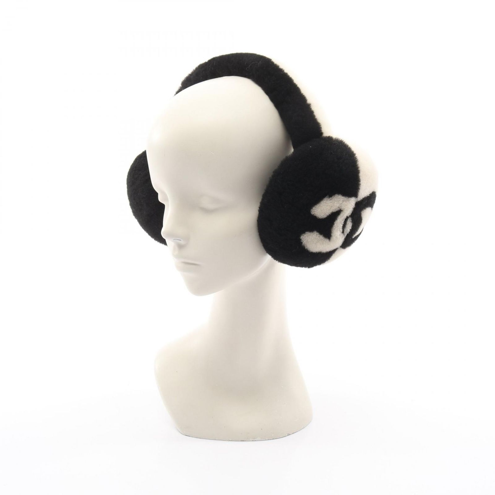 シャネル CHANEL ココマーク イヤーカフ ブラック/ホワイト その他