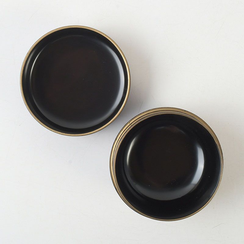 茶道具 蒔絵師 一瓢斎造 片水車蒔絵 平棗 共箱 V S742 - メルカリ