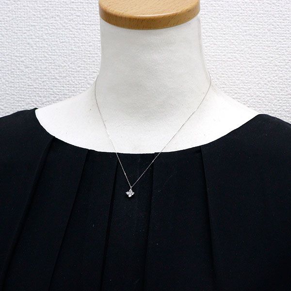 希少 Pt900/ K18WG 天然ピンクダイヤモンド ペンダントネックレス