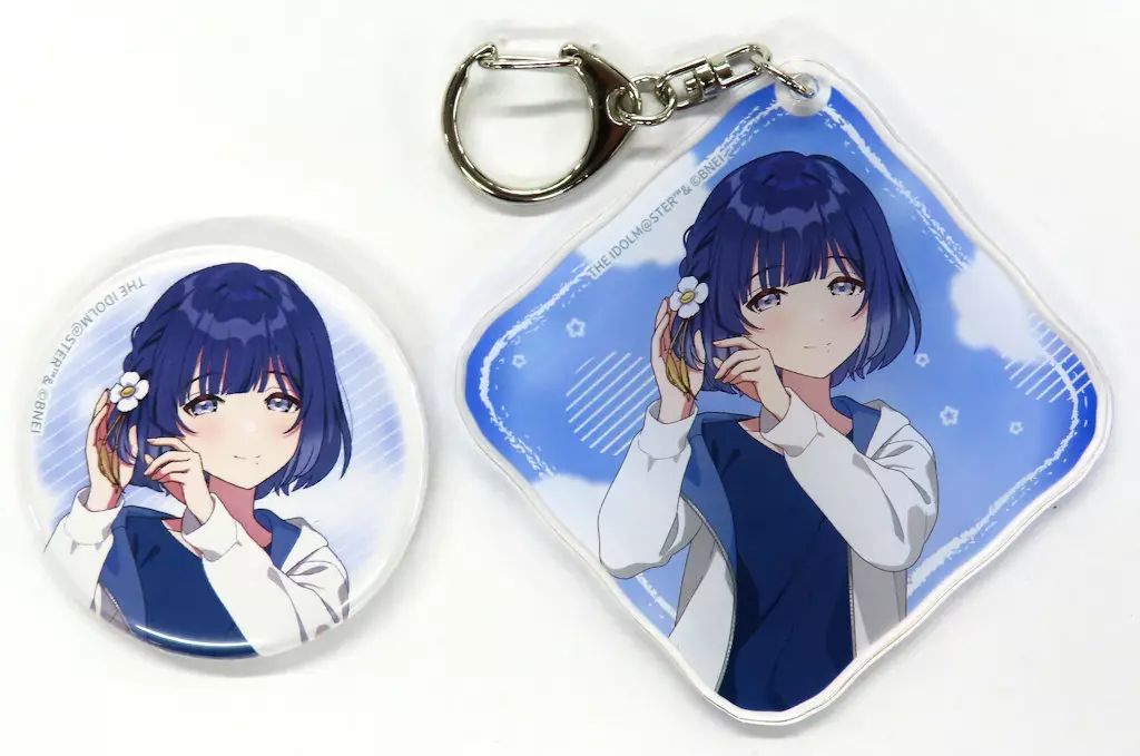 中古】グッズセット 秦谷美鈴 描き下ろし缶バッジ+アクリル