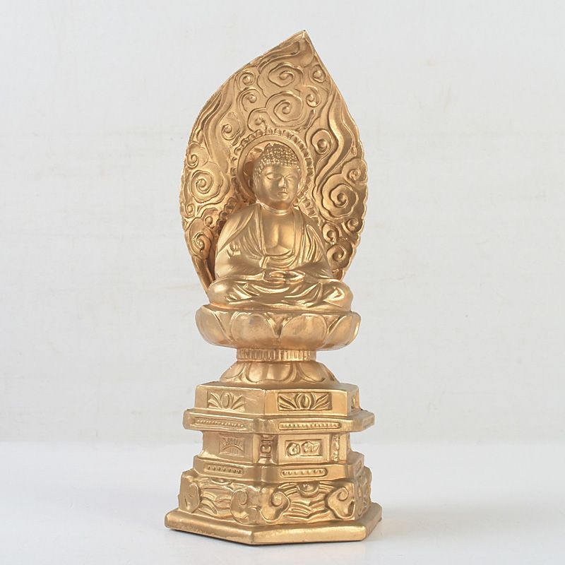 仏教美術 古銅鍍金 大日如來座像 仏像 C S745 - メルカリ