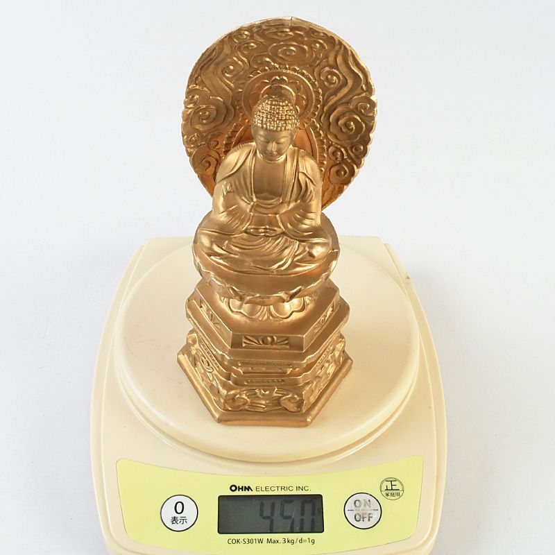 仏教美術 古銅鍍金 大日如來座像 仏像 C S745 - メルカリ