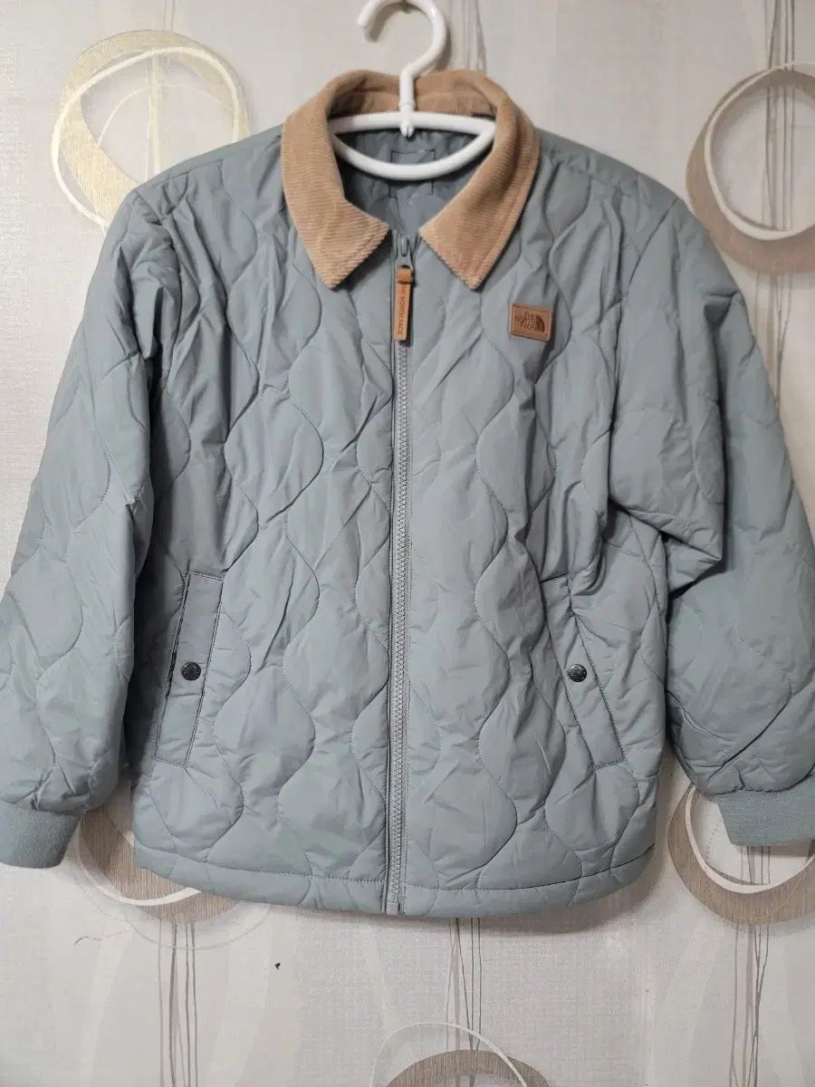 THE NORTH FACE ザノースフェイス キルティング ジャケット ブルー コーデュロイ カラ140号