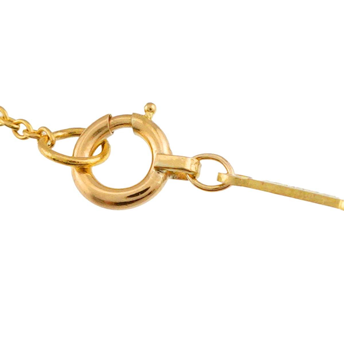 ティファニー TIFFANY&Co. アップル ネックレス 41cm K18 YG イエロー 