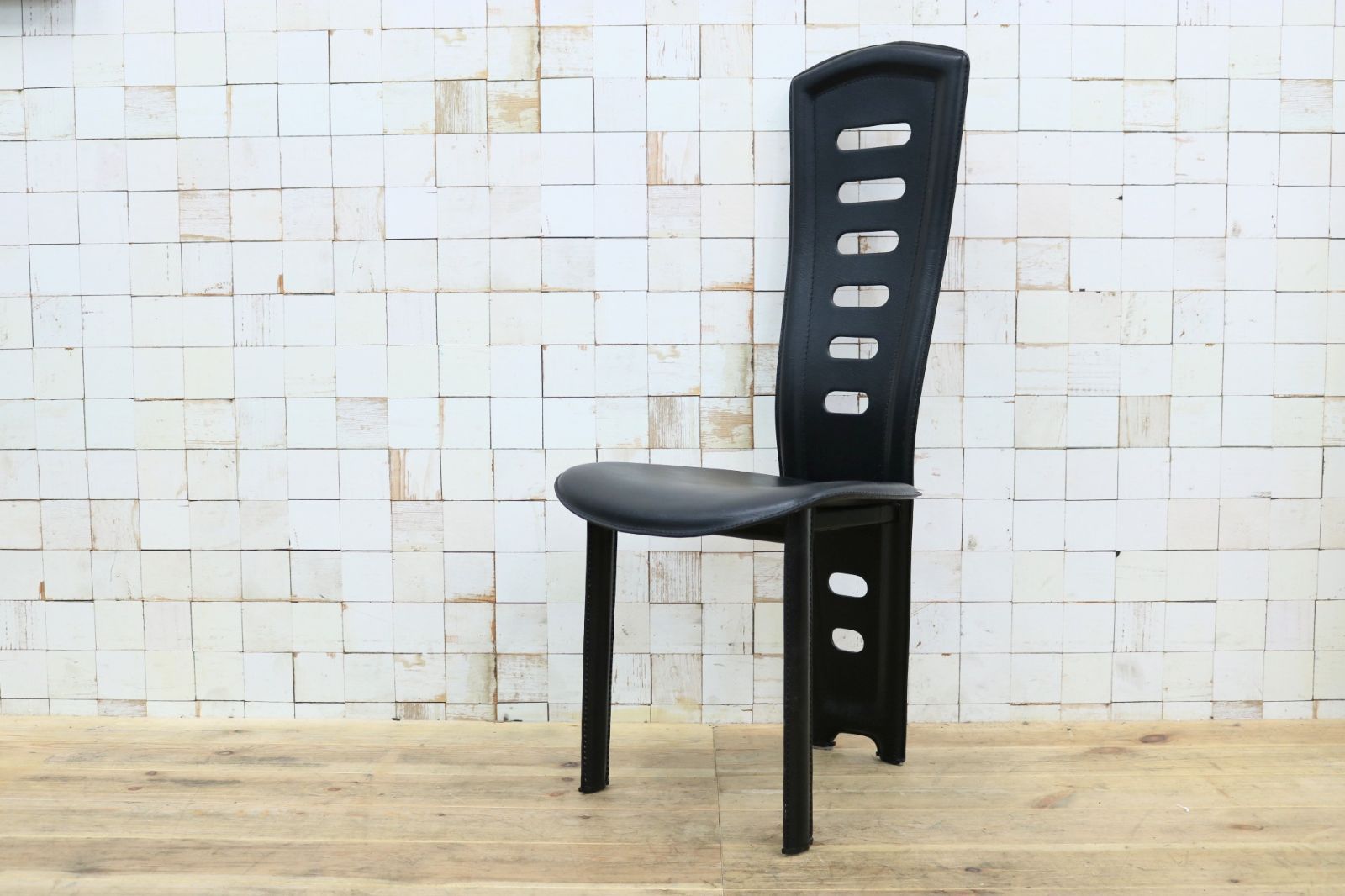 GMHS435B◯IDC大塚家具 ダイニングチェア ハイバックチェア アームレス