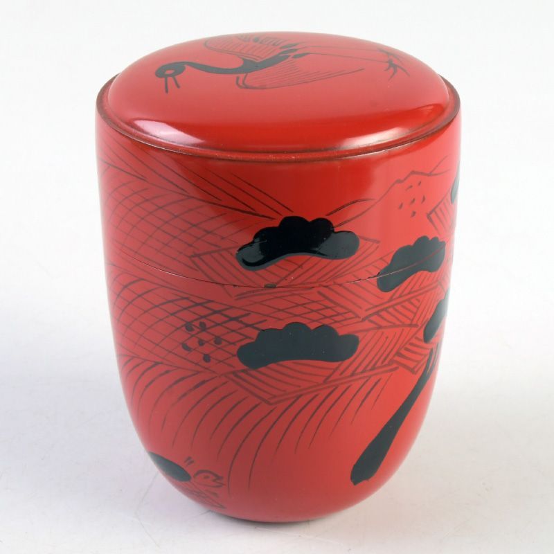 茶道具 塗師 龍斎作 朱塗 玄々斎好 曙棗 共箱 V S752 - メルカリ