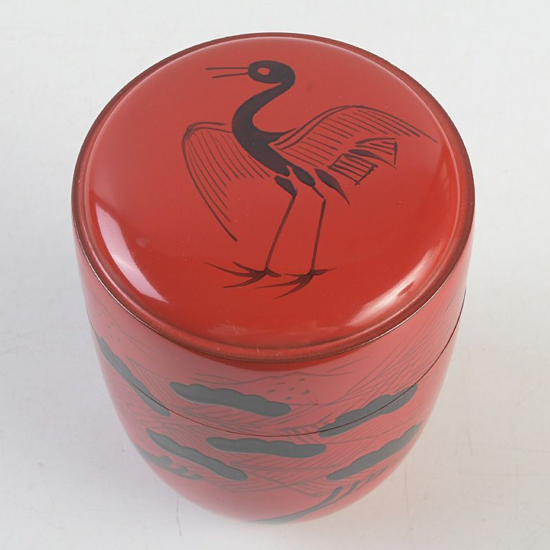 茶道具 塗師 龍斎作 朱塗 玄々斎好 曙棗 共箱 V S752 - メルカリ