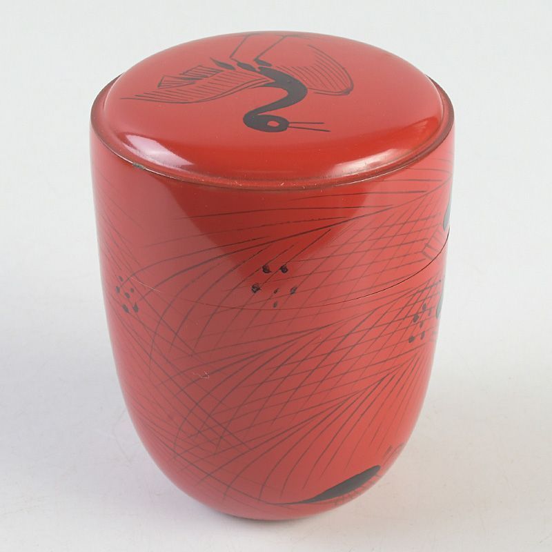 茶道具 塗師 龍斎作 朱塗 玄々斎好 曙棗 共箱 V S752 - メルカリ