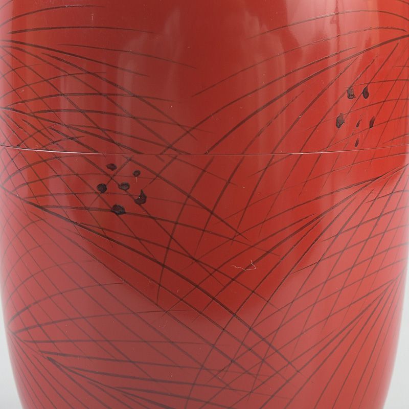 茶道具 塗師 龍斎作 朱塗 玄々斎好 曙棗 共箱 V S752 - メルカリ