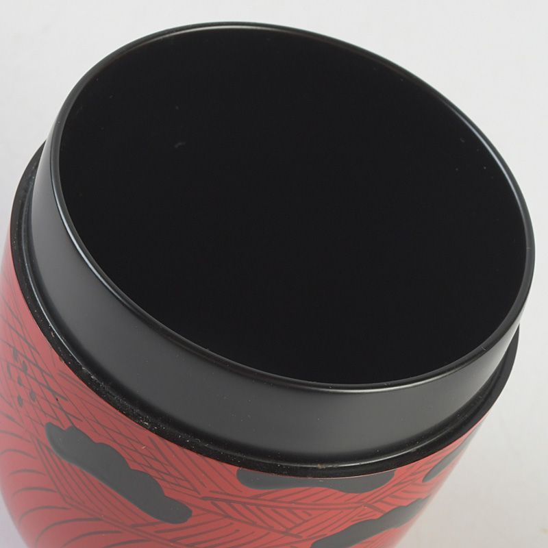 茶道具 塗師 龍斎作 朱塗 玄々斎好 曙棗 共箱 V S752 - メルカリ