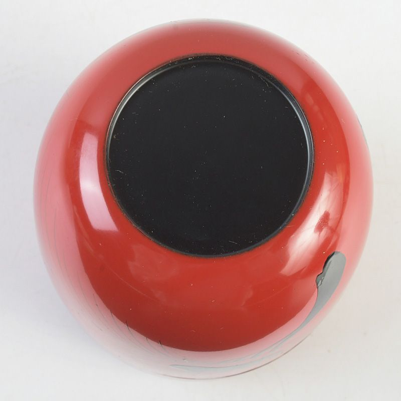 茶道具 塗師 龍斎作 朱塗 玄々斎好 曙棗 共箱 V S752 - メルカリ