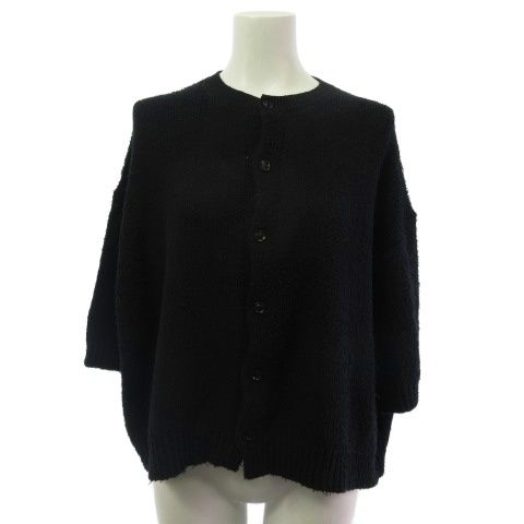 ワイズ Y's カーディガン 起毛 半袖 黒 ブラック 2 - メルカリ