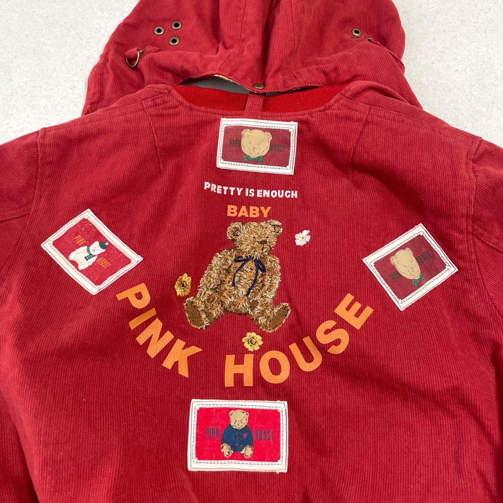 PINK HOUSE ピンクハウス 2way くまさん ワッペン 刺繍 ブルゾン