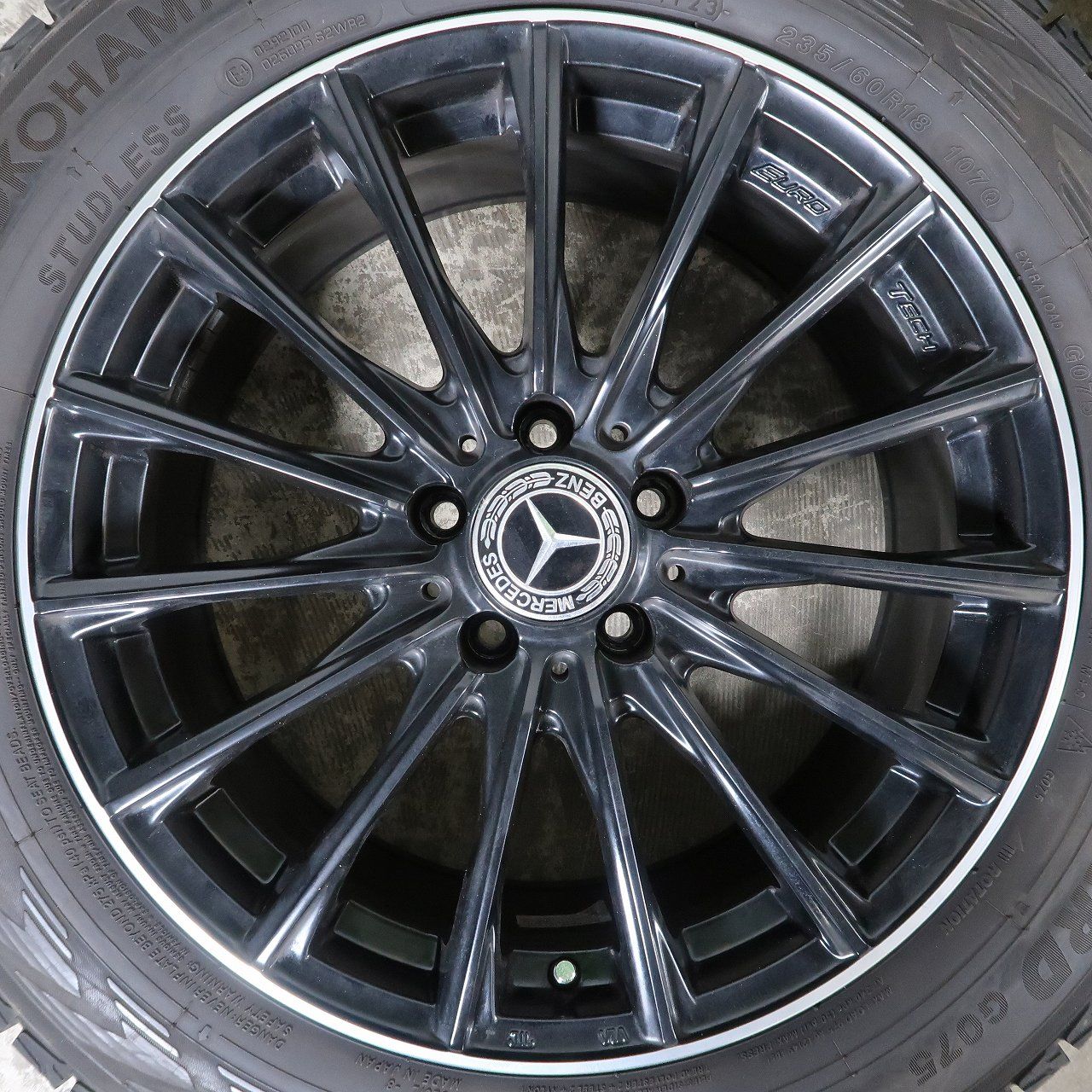 ベンツ GLC X253 等 4本 ユーロテック ステージTW15 18インチ 8J+38 5H