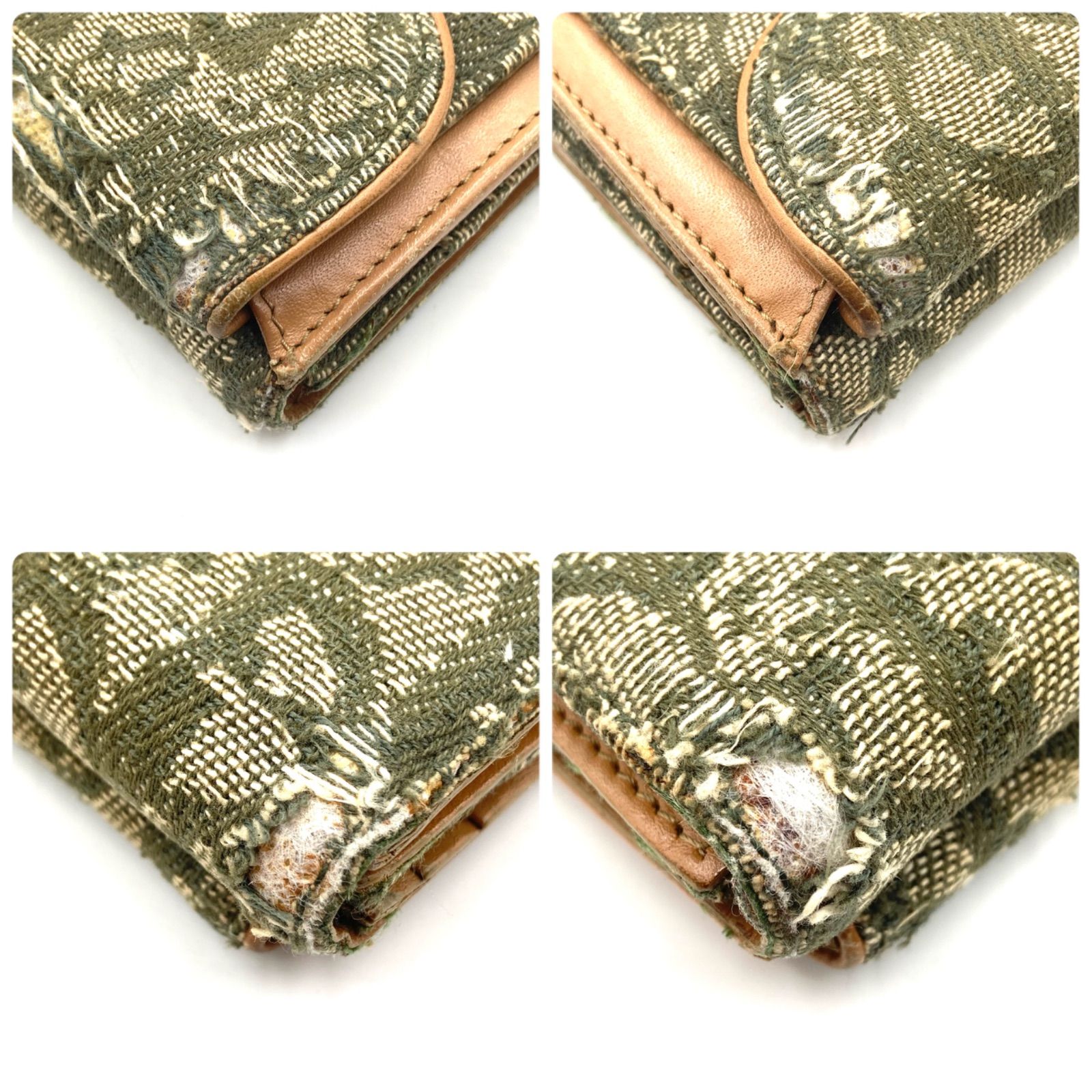 Christian Dior クリスチャンディオール サドル 三つ折り財布