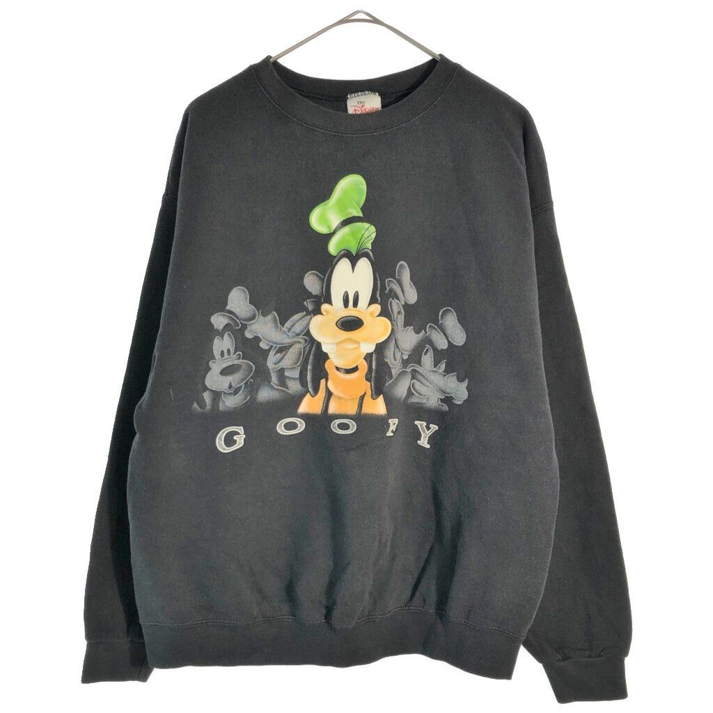 90年代 USA製 Disney ディズニー グーフィー スウェット ブラック