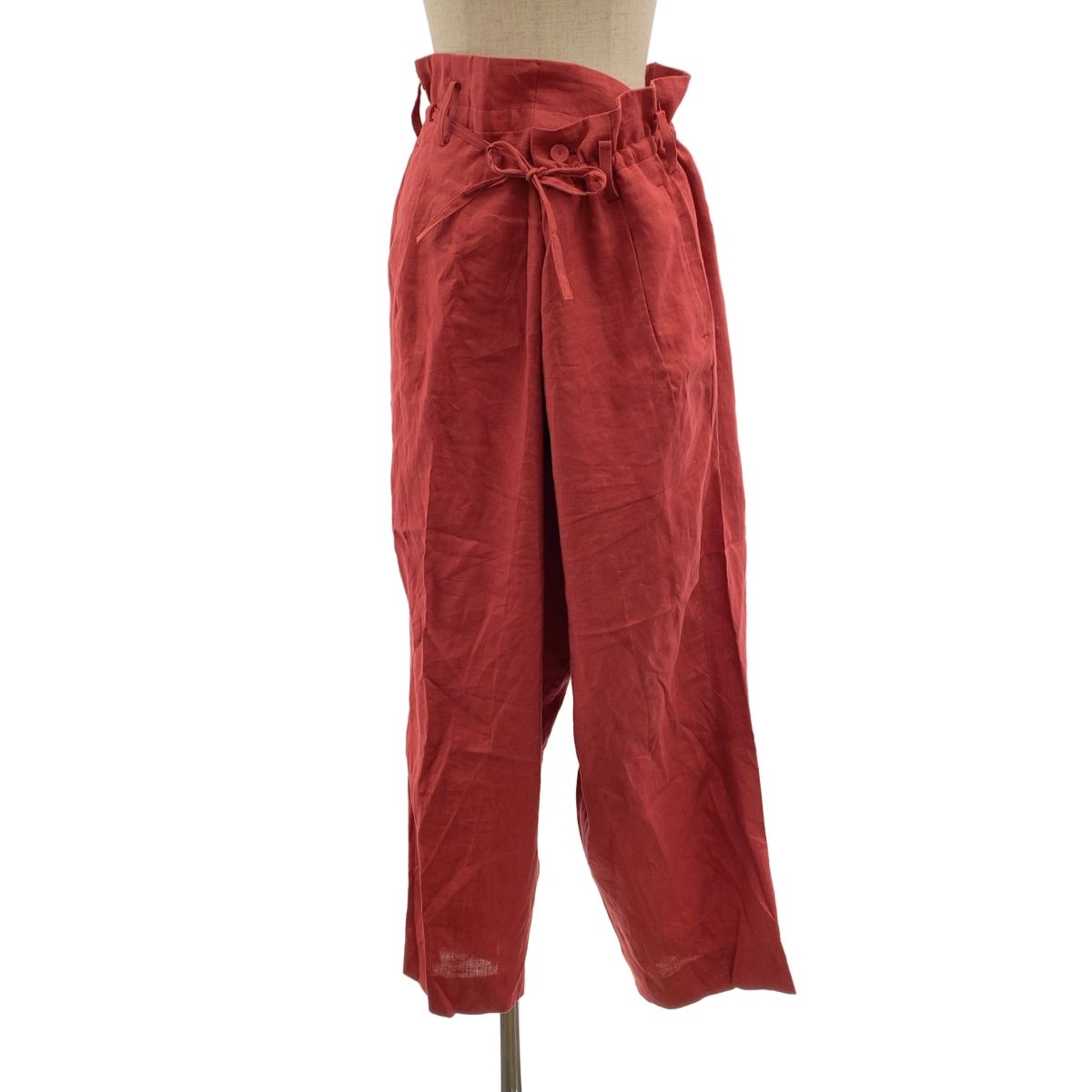 MAISON EUREKA / メゾンエウレカ | リネン ワイド アシンメトリー