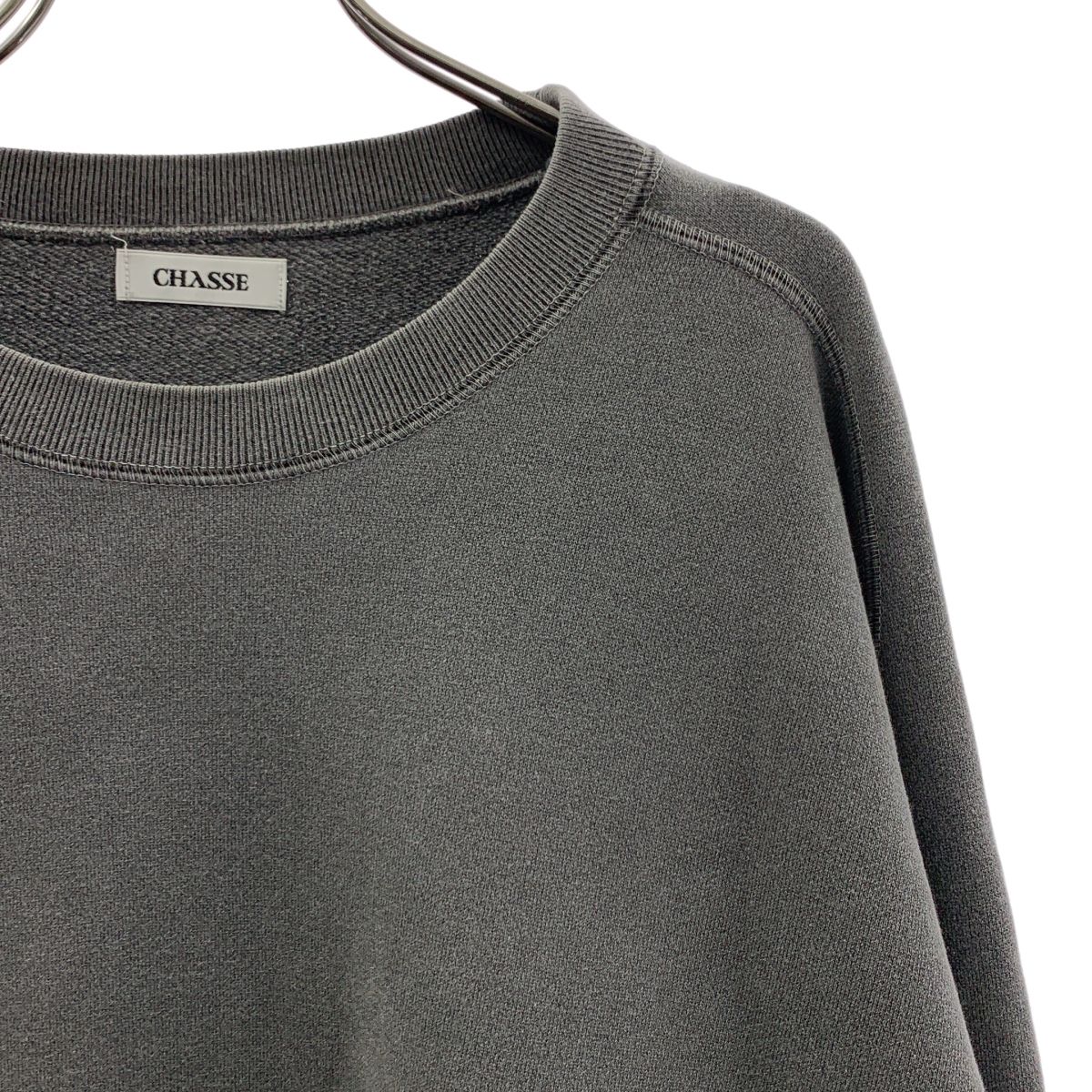 CHASSE / チェイス | Crew Sweat フェード加工 クルーネック スウェット トレーナー | 2 | グレー | メンズ CHASSE / チェイス | Crew Sweat フェード加工 クルーネック