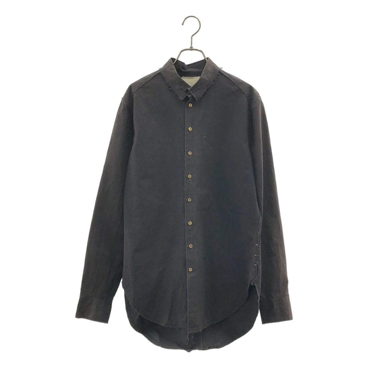 Araki yuu / アラキユウ | raw cut pointed collar narrow shirt in