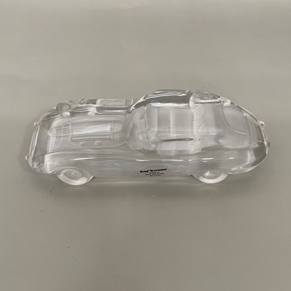 未使用級 Hofbauer ホフバウアー クリスタルガラス ジャガー