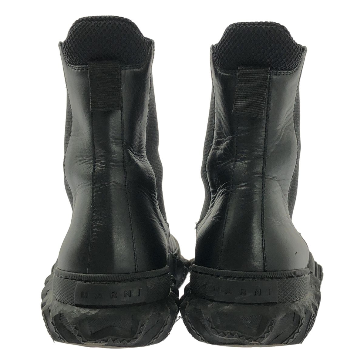 MARNI / マルニ | レザー サイドゴアブーツ | 38 | ブラック