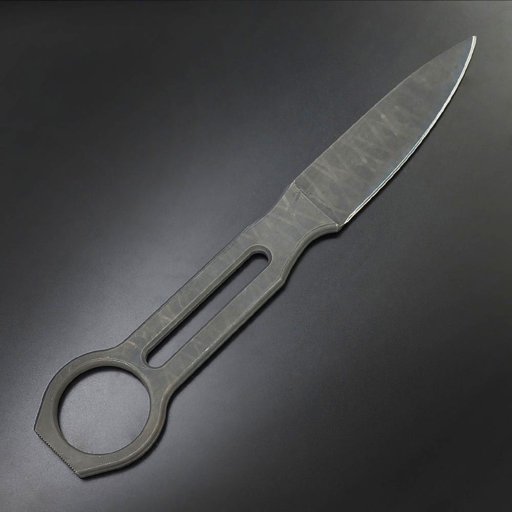  Makkari knives スケルトンナイフ カタバクナイ 間狩純平作 MOLLEウェビング対応シース ブラックブレード 18歳以上 ショルダーバッグ ナイフ ツール アウトドア