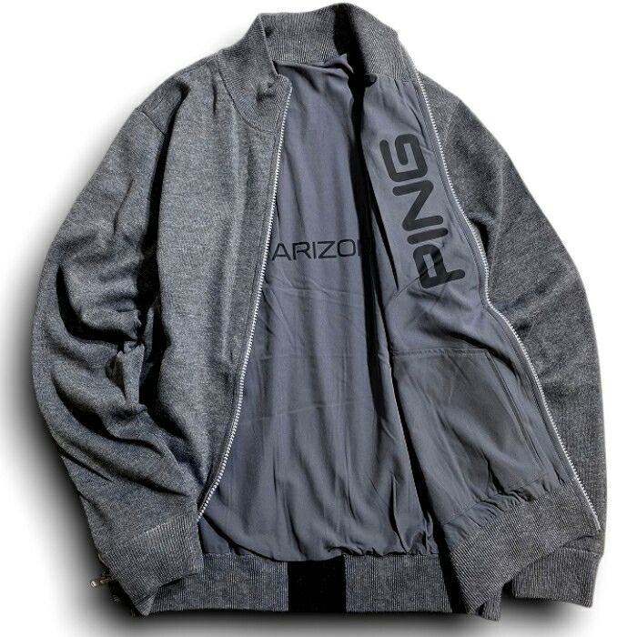 PING APPAREL ピン アパレル ゴルフ ニット×布帛 2WAYリバーシブル