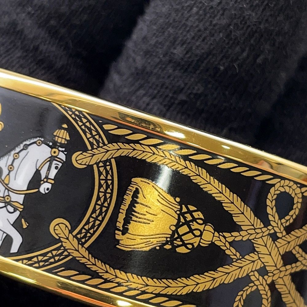 エルメス バングル エマイユGM 馬 七宝焼き エナメル ホースモチーフ