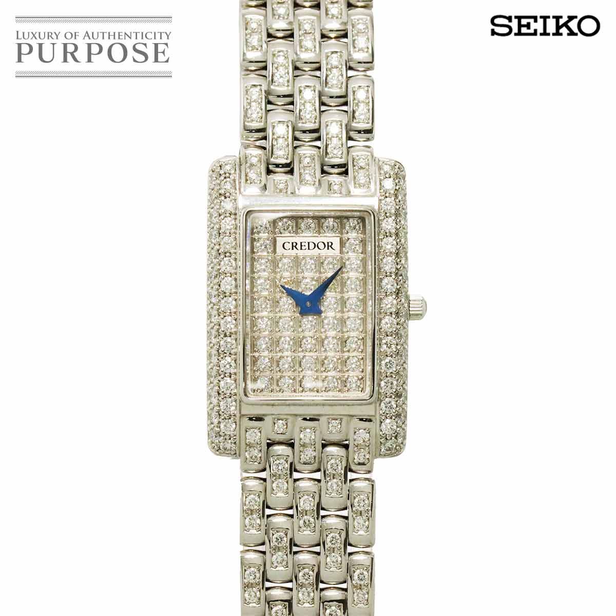 セイコー SEIKO クレドール レディース 腕時計 5A70-0AH0 純正 ダイヤ