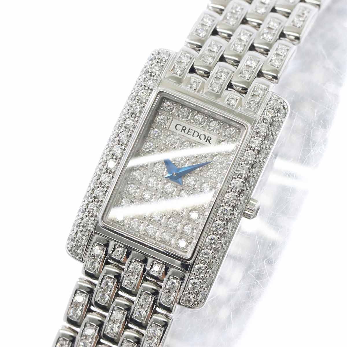 セイコー SEIKO クレドール レディース 腕時計 5A70-0AH0 純正 ダイヤ