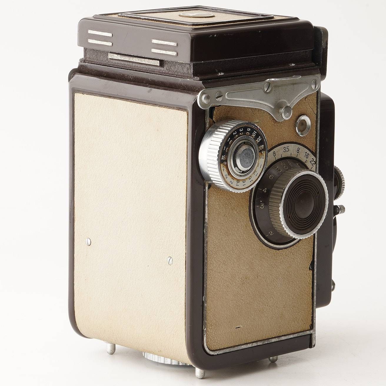 ヤシカ Yashica-D ブラウン ベージュ / Yashinon 80mm F3.5 - メルカリ