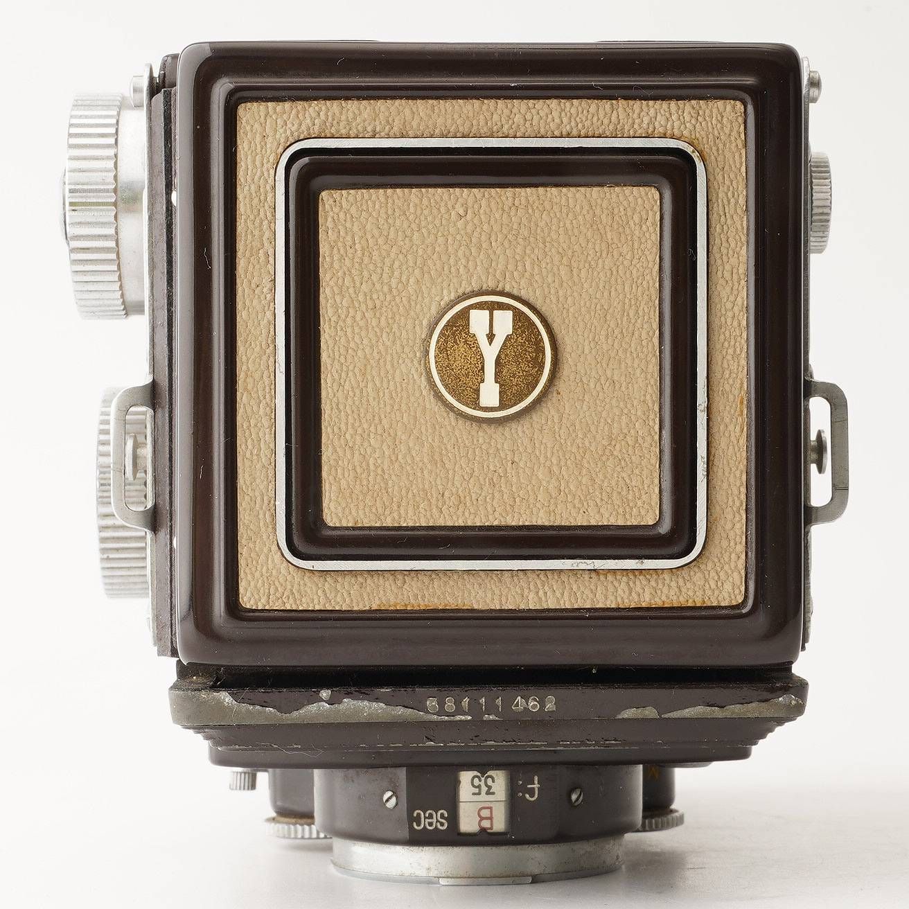ヤシカ Yashica-D ブラウン ベージュ / Yashinon 80mm F3.5 - メルカリ
